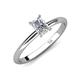 4 - Elodie 7x5 mm Radiant Forever Brilliant Moissanite Solitaire Engagement Ring 
