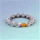 3 - Madison 5x3 mm Oval Forever One Moissanite and Citrine Eternity Band 