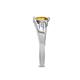6 - Medora 7.00 mm Trillion Cut Citrine and Diamond Engagement Ring 
