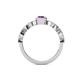 5 - Jiena Desire Oval Cut Amethyst and Round Diamond Engagement Ring 