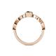 5 - Jiena Desire Oval Cut Smoky Quartz and Round Diamond Engagement Ring 