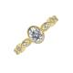 4 - Jiena Desire GIA Certified Oval Cut Diamond Engagement Ring 