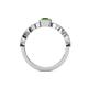 5 - Jiena Desire Oval Cut Peridot and Round Lab Grown Diamond Engagement Ring 