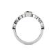 5 - Jiena Desire Oval Cut Smoky Quartz and Round Lab Grown Diamond Engagement Ring 