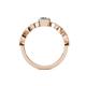 5 - Jiena Desire Oval Cut Aquamarine and Round Lab Grown Diamond Engagement Ring 
