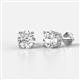 Alina IGI Certified Lab Grown Diamond (6.5mm) Solitaire Stud Earrings 