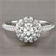 3 - Jolie Signature Diamond Floral Halo Engagement Ring 