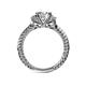 5 - Anora Signature 1.35 ctw IGI Certified Round Lab Grown Diamond (VS1/F) and Natural Diamond Engagement Ring 