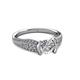 3 - Alair Signature 1.39 ctw IGI Certified Lab Grown Diamond Round (6.5 mm) & Natural Diamond (1.20 mm) Engagement Ring 