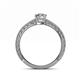 4 - Florian Classic 1.00 ct IGI Certified Lab Grown Diamond Emerald Shape (7x5 mm) Solitaire Engagement Ring 