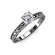 4 - Rachel Classic 1.00 ct IGI Certified Lab Grown Diamond Round (6.50 mm) Solitaire Engagement Ring 