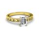2 - Niah Classic 1.00 ct IGI Certified Lab Grown Diamond Emerald Shape (7x5 mm) Solitaire Engagement Ring 