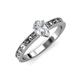 3 - Niah Classic 0.75 ct IGI Certified Lab Grown Diamond Pear Shape (7x5 mm) Solitaire Engagement Ring 