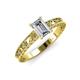 3 - Florie Classic 1.00 ct IGI Certified Lab Grown Diamond Emerald Cut (7x5 mm) Solitaire Engagement Ring 