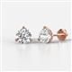 1 - Pema 2.00 ctw (6.50 mm) IGI Certified Round Lab Grown Diamond Martini Solitaire Stud Earrings 