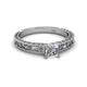 2 - Florie Classic 1.00 ct IGI Certified Lab Grown Diamond Princess Cut (5.50 mm) Solitaire Engagement Ring 