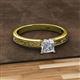 2 - Cael Classic 1.00 ct IGI Certified Lab Grown Diamond Princess Cut (5.50 mm) Solitaire Engagement Ring 