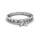 2 - Niah Classic 1.00 ct IGI Certified Lab Grown Diamond Princess Cut (5.50 mm) Solitaire Engagement Ring 