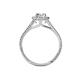 4 - Deborah Desire 1.43 ctw (8x6 mm) IGI Certified Oval Cut Lab Grown Diamond (VS1/F) and Natural Diamond Twist Rope Split Shank Halo Engagement Ring 