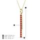 4 - Stephanie 0.32 ctw (1.80 mm) Round Ruby Vertical Pendant Necklace 
