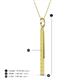 4 - Stephanie 0.30 ctw (1.80 mm) Round Yellow Sapphire Vertical Pendant Necklace 