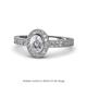 1 - Annabel Desire 2.34 ctw IGI Certified Lab Grown Diamond Oval Cut (9x7 mm) & Natural Diamond Round (1.40 mm) Halo Engagement Ring 