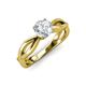 4 - Senara Desire 1.00 ct IGI Certified Lab Grown Diamond Round (6.50 mm) Solitaire Engagement Ring 