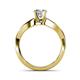 5 - Senara Desire 1.00 ct IGI Certified Lab Grown Diamond Round (6.50 mm) Solitaire Engagement Ring 
