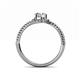 5 - Aerin Desire 1.00 ct IGI Certified Lab Grown Diamond Round (6.50 mm) Bypass Solitaire Engagement Ring 