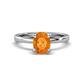 1 - Jenna 1.70 ct (9x7 mm) Oval Cut Citrine Solitaire Engagement Ring 