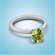 2 - Jenna 2.00 ct (9x7 mm) Oval Cut Peridot Solitaire Engagement Ring 