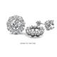 1 - Serena 1.62 ctw (3.00 mm) Round Moissanite Jackets Earrings 