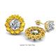 1 - Serena 1.60 ctw (3.00 mm) Round Citrine Jackets Earrings 