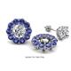 1 - Serena 1.60 ctw (3.00 mm) Round Iolite Jackets Earrings 