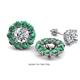 1 - Serena 2.40 ctw (3.00 mm) Round Lab Created Alexandrite Jackets Earrings 