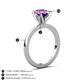 4 - Jenna 1.70 ct (9x7 mm) Oval Cut Amethyst Solitaire Engagement Ring 