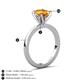 4 - Jenna 1.70 ct (9x7 mm) Oval Cut Citrine Solitaire Engagement Ring 