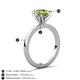 4 - Jenna 2.00 ct (9x7 mm) Oval Cut Peridot Solitaire Engagement Ring 
