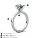 4 - Jenna 2.52 ct (9x7 mm) Oval Cut Lab Created Alexandrite Solitaire Engagement Ring 