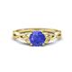 1 - Maeve 0.92 ct (6.00 mm) Round Tanzanite Entwined Celtic Love Knot Engagement Ring 