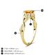 4 - Maeve 0.87 ct (6.50 mm) Round Citrine Entwined Celtic Love Knot Engagement Ring 