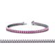 1 - Abril 2.40 mm Pink Sapphire Eternity Tennis Bracelet 