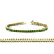 1 - Abril 2.40 mm Green Garnet Eternity Tennis Bracelet 