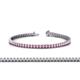 1 - Abril 2.50 mm Pink Tourmaline Eternity Tennis Bracelet 