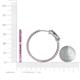 5 - Melissa 2.84 ctw (2.30 mm) Inside Outside Round Pink Sapphire Eternity Hoop Earrings 