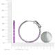 5 - Melissa 1.80 ctw (2.30 mm) Inside Outside Round Amethyst Eternity Hoop Earrings 