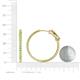 5 - Melissa 30.00 ctw (2.30 mm) Inside Outside Round Peridot Eternity Hoop Earrings 