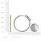 5 - Melissa 30.00 ctw (2.30 mm) Inside Outside Round Peridot Eternity Hoop Earrings 