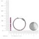 4 - Melissa 1.89 ctw (2.00 mm) Inside Outside Round Pink Sapphire Eternity Hoop Earrings 