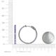 4 - Melissa 1.68 ctw (2.00 mm) Inside Outside Round Tanzanite Eternity Hoop Earrings 